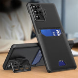 Luxury Leather Samsung Galaxy Case with Card Holder - HoHo Cases For Samsung Galaxy Note 20 / Black