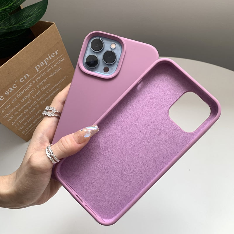 Liquid Silicone Matte iPhone Case