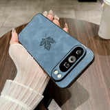 Fashion Maple Leaves Leather PU Google Pixel Case