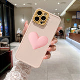 3D Heart Samsung Galaxy Case - HoHo Cases Samsung Galaxy S22 / Pink