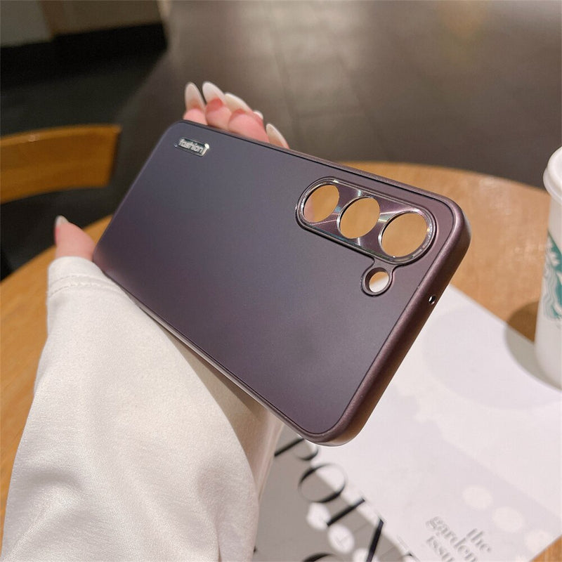 Luxury Plating Matte Armor Samsung Case - HoHo Cases Samsung Galaxy S23 / Wine Red