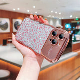 Luxury Plating Glitter Leopard iPhone Case