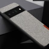 Modern Canvas Leather Magnetic Google Pixel Case - HoHo Cases For Google Pixel 7 pro / all gray