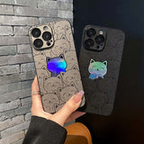 Luxury Cats Laser iPhone Case