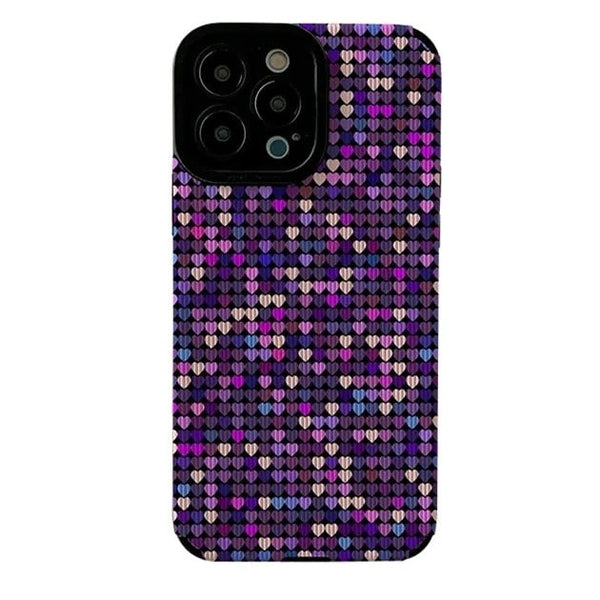 Fashion Purple Little Hearts iPhone Case - HoHo Cases For iPhone 7 / Love Heart