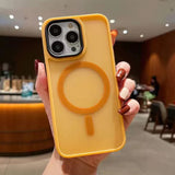 Luxury MagSafe Shockproof Matte Candy iPhone Case