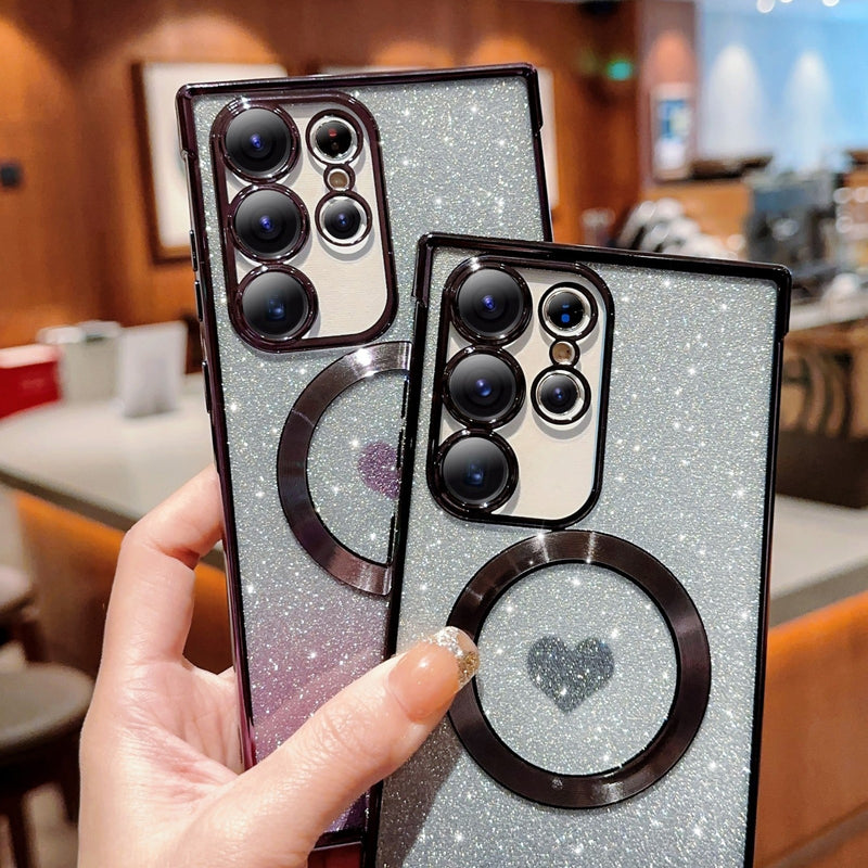 Luxury Heart Plating Samsung Galaxy Case - HoHo Cases