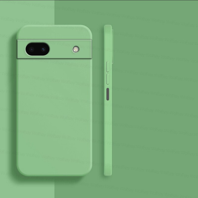 Latest Liquid Shockproof Silicone Google Pixel Case - HoHo Cases For Google Pixel 6A / Green