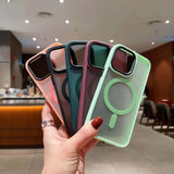 Luxury MagSafe Shockproof Matte Candy iPhone Case