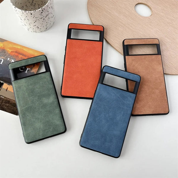 Fashion Matte PU Leather Google Pixel Case