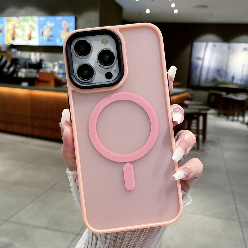 Luxury MagSafe Shockproof Matte Candy iPhone Case