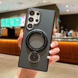 Rotatable Magnetic Charging Holder Samsung Case - HoHo Cases Samsung Galaxy S23 / Black