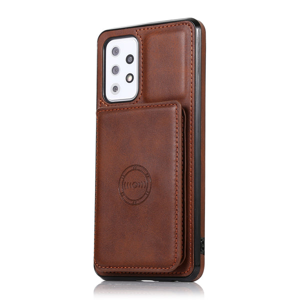 Stylist Magnetic Leather Samsung Galaxy Case - HoHo Cases For Samsung Galaxy S23 Ultra / Dark Brown