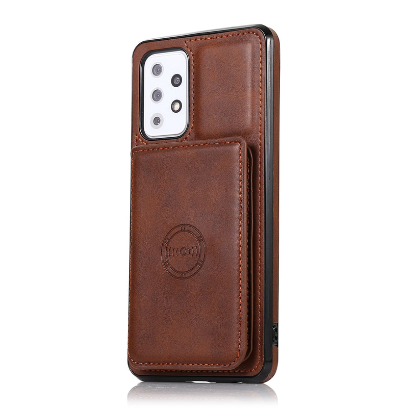 Stylist Magnetic Leather Samsung Galaxy Case - HoHo Cases For Samsung Galaxy S22 / Dark Brown