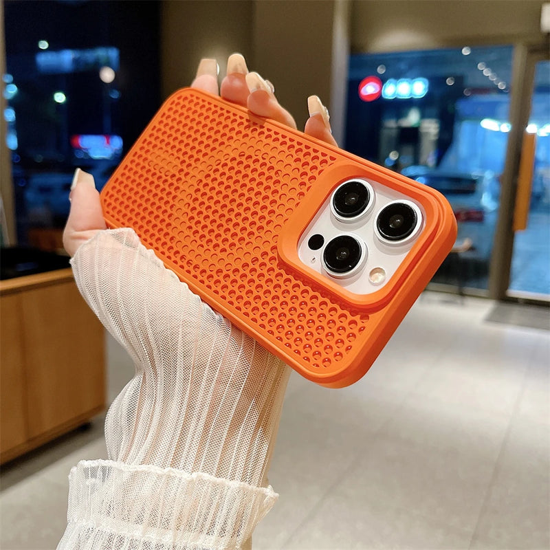 Luxury Summer Heat Dissipation iPhone Case