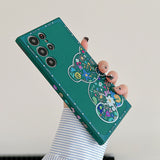 Cute Floral Bear Samsung Galaxy Case - HoHo Cases Samsung Galaxy S22 / b
