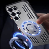 Metal heat dissipation magnetic Samsung Cases