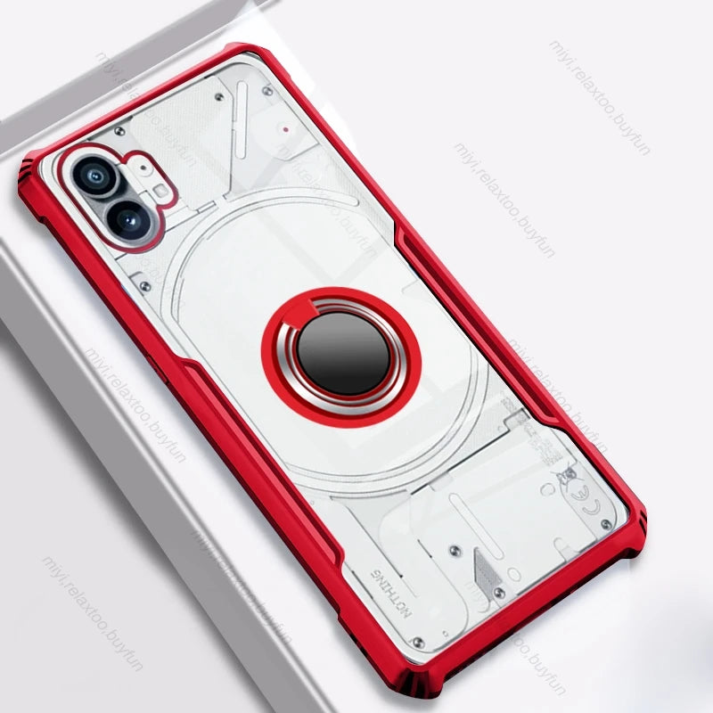 Shockproof Magnetic Holder Nothing Phone Case - HoHo Cases Nothing Phone 1 / red