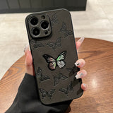 Luxury Cortex Astronaut iPhone Case - HoHo Cases For iPhone 14 / Black Butterfly