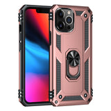 Shockproof Armor iPhone Case with Magnetic Metal Ring