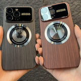 Wood Grain Magsafe iPhone 15 Cases
