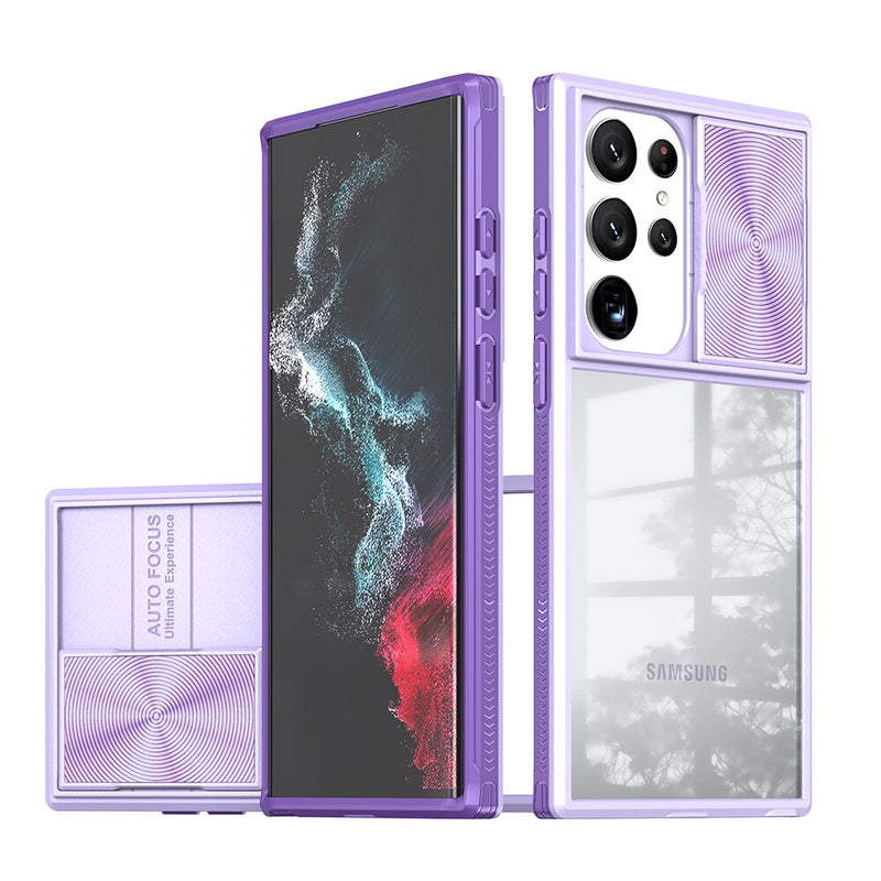 Bumper Shockproof Samsung Galaxy Case - HoHo Cases For Samsung Galaxy S23 Ultra / Purple