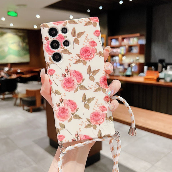 Flowers Wrist Bracelet Samsung Galaxy Case - HoHo Cases For Samsung Galaxy S23 / A