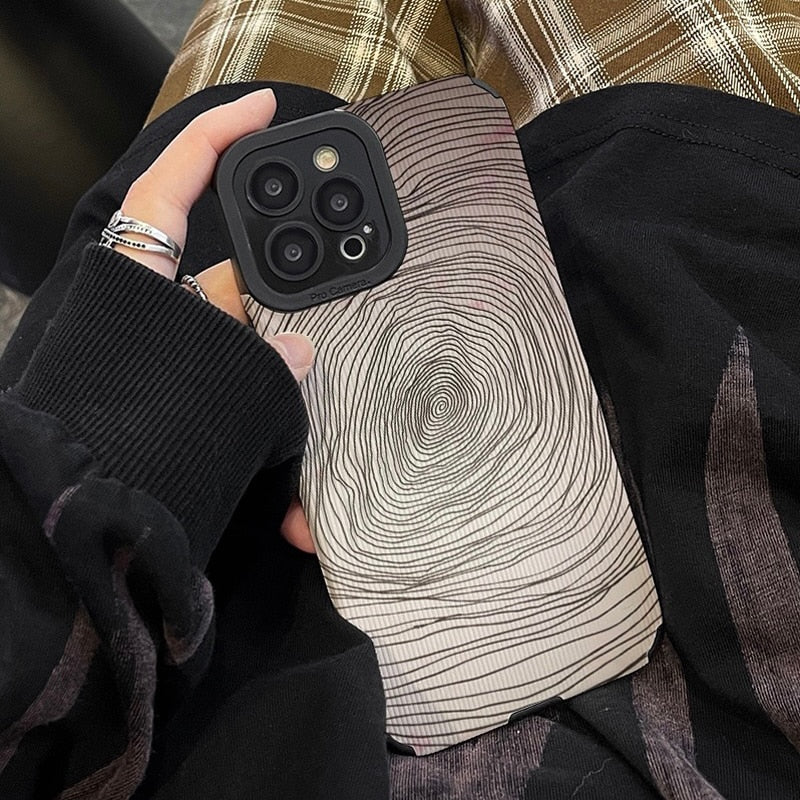 Fashion Fingerprint Pattern Shockproof iPhone Case - HoHo Cases