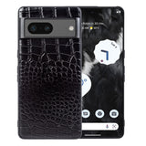 Genuine Leather Crocodile Pattern Google Pixel Case - HoHo Cases For Google Pixel 6 (5G) / 3601 / China