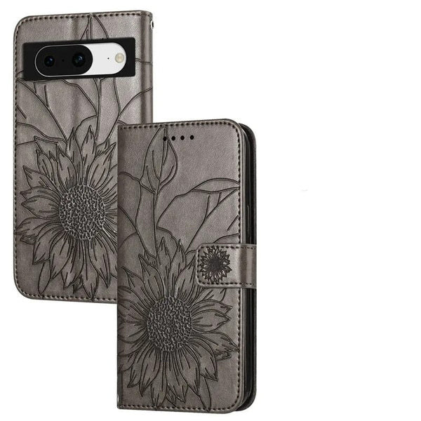 Wallet Sunflower Anti Drop Google Pixel Case