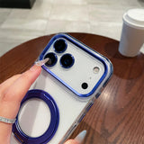 Transparent Rotating Holder Stand iPhone Case