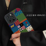 Fashion Animal Plaid iPhone Case - HoHo Cases