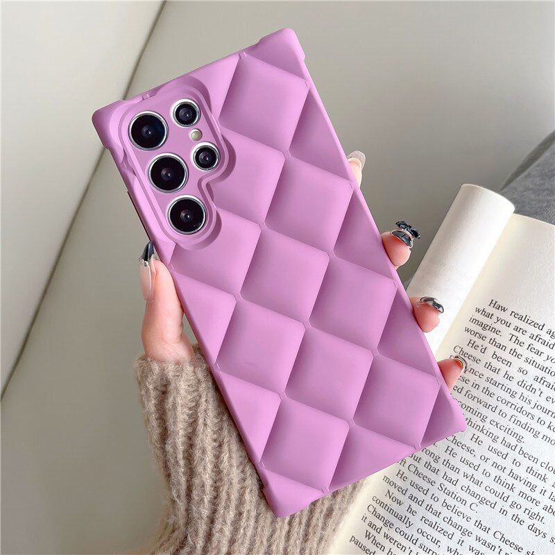 Silicone Soft Square Shockproof Samsung Case
