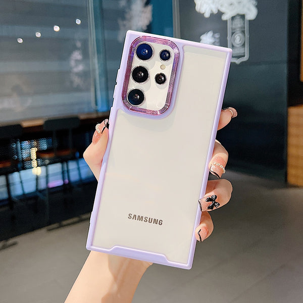 Cute Candy Color Metal Camera Lens Samsung Case - HoHo Cases Samsung Galaxy S22 / Purple