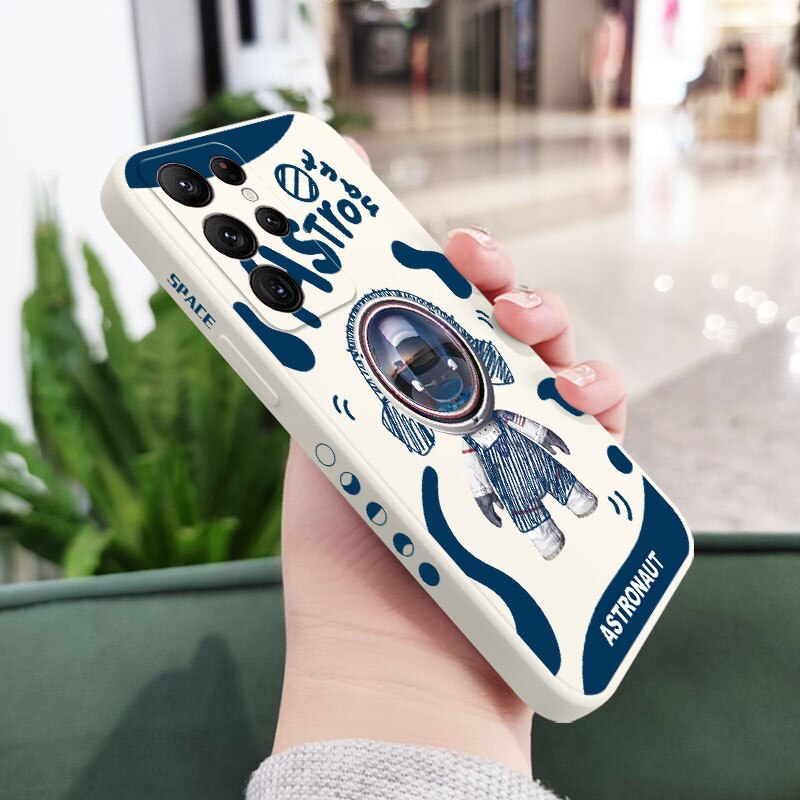 Stylish Astronaut-Art Samsung Galaxy Case - HoHo Cases Samsung Galaxy S22 Ultra / White 2 / China