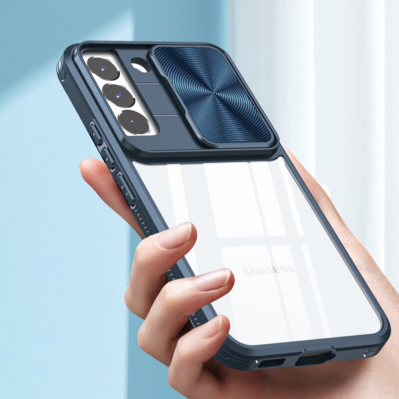 Stylish Transparent Samsung Case with Camera Cover - HoHo Cases