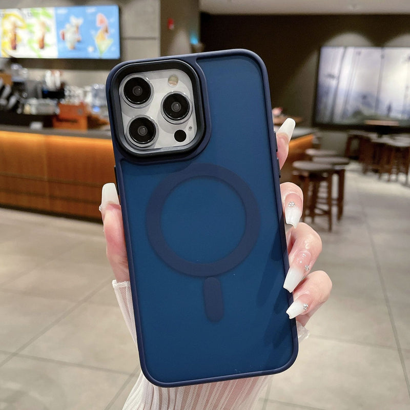 Luxury MagSafe Shockproof Matte Candy iPhone Case
