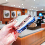 Transparent Plating Wave Edge iPhone Case