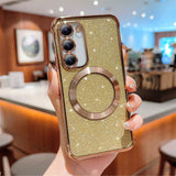 Luxury Glitter Bling Samsung MagSafe Case - HoHo Cases Samsung Galaxy S23 / Gold