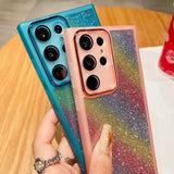 Luxury Rainbow Glitter Samsung Galaxy Cases