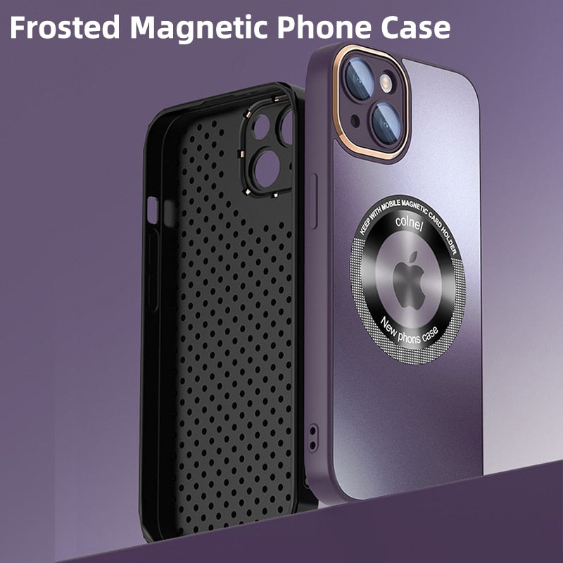 Matte Breathable Mesh MagSafe iPhone Case