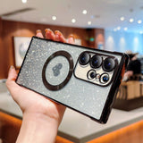 Luxury Heart Plating Samsung Galaxy Case - HoHo Cases For Samsung Galaxy S20 FE / Black