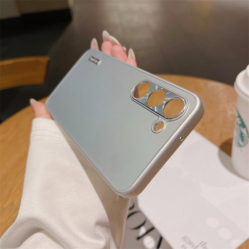 Luxury Plating Matte Armor Samsung Case - HoHo Cases Samsung Galaxy S23 / Silver