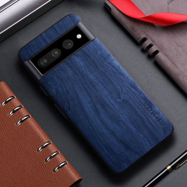 Leather Soft Matte Shockproof Google Pixel Case - HoHo Cases For Google Pixel 7 Pro / Blue