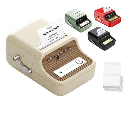 Portable Bluetooth Label Printer with Auto Identification