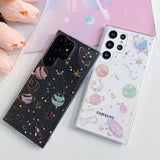 Glitter Silicone Clear Samsung Galaxy Case - HoHo Cases