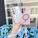 Acrylic Shockproof Samsung Cases with Strap