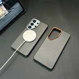 Fiber Texture Shockproof Samsung Cases