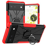 Armor Shockproof Google Pixel Case with Ring - HoHo Cases For Google Pixel 6 / Red