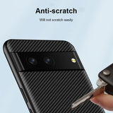 Carbon Fiber Texture PU Leather Google Pixel Case - HoHo Cases